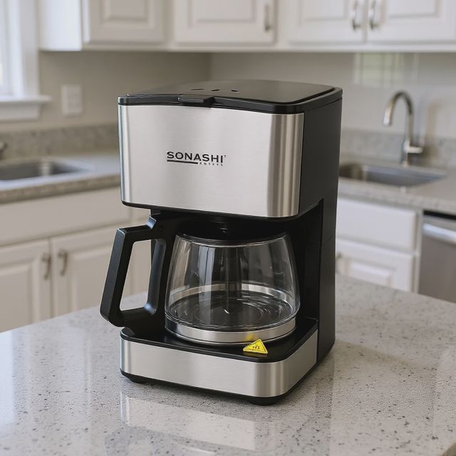 SONASHI COFFEE MAKER  0.8L et une verseuse en verre  SCM-4987