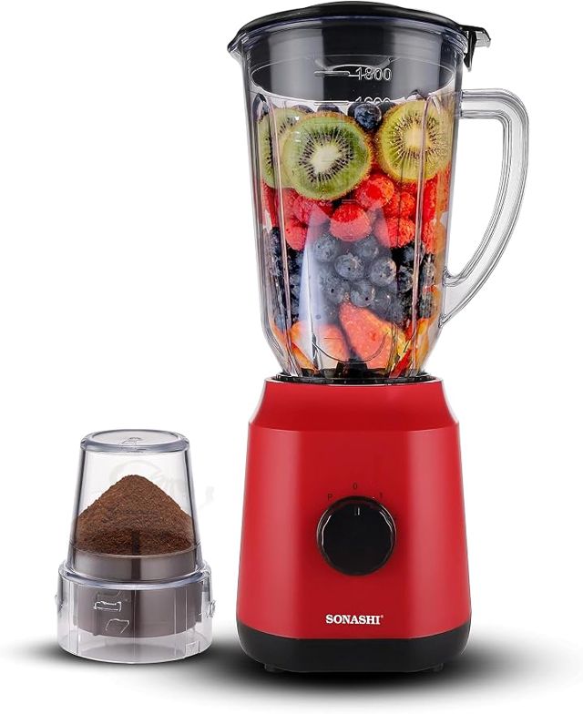 SONASHI BLENDER EN PLASTIQUE 1.8L 650W AVEC TASSE INCASSABLE SB-154N