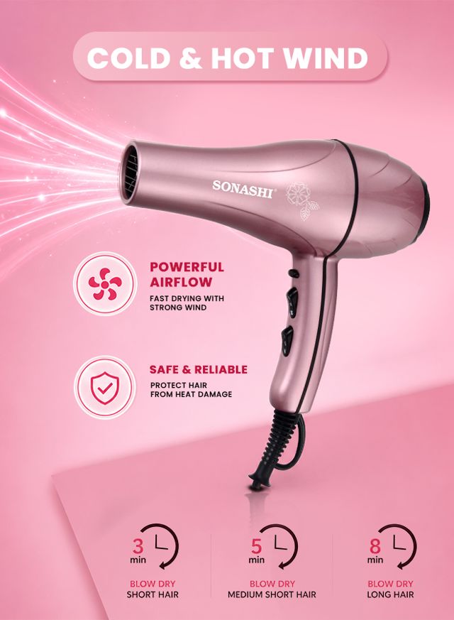 Sonashi sechoir couleur 2000w