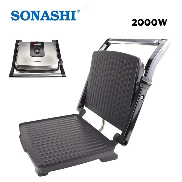 Panineuse SONASHI 2000W en acier inoxydable SGT854