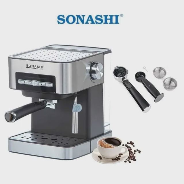 SONASHI COFFEE MAKER 3 en1( les capsules Nespresso, Dolce Gusto et le café moulu) et 19 bars SCM-4986