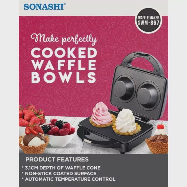 Sonashi Waffle maker 600w SWM-867